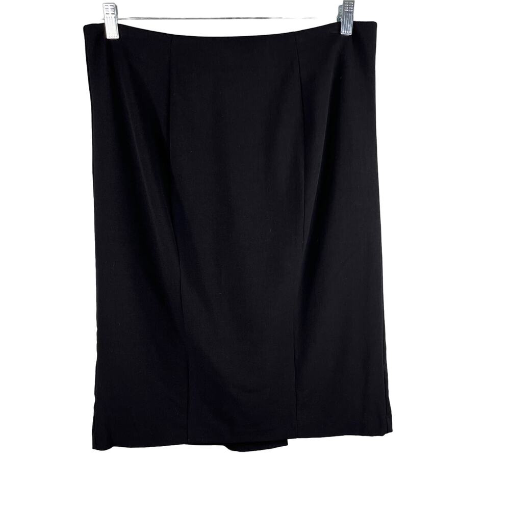 NY & Co 7th Avenue Design Pencil Skirt 16 Black Back Cinch New - Picture 9 of 16
